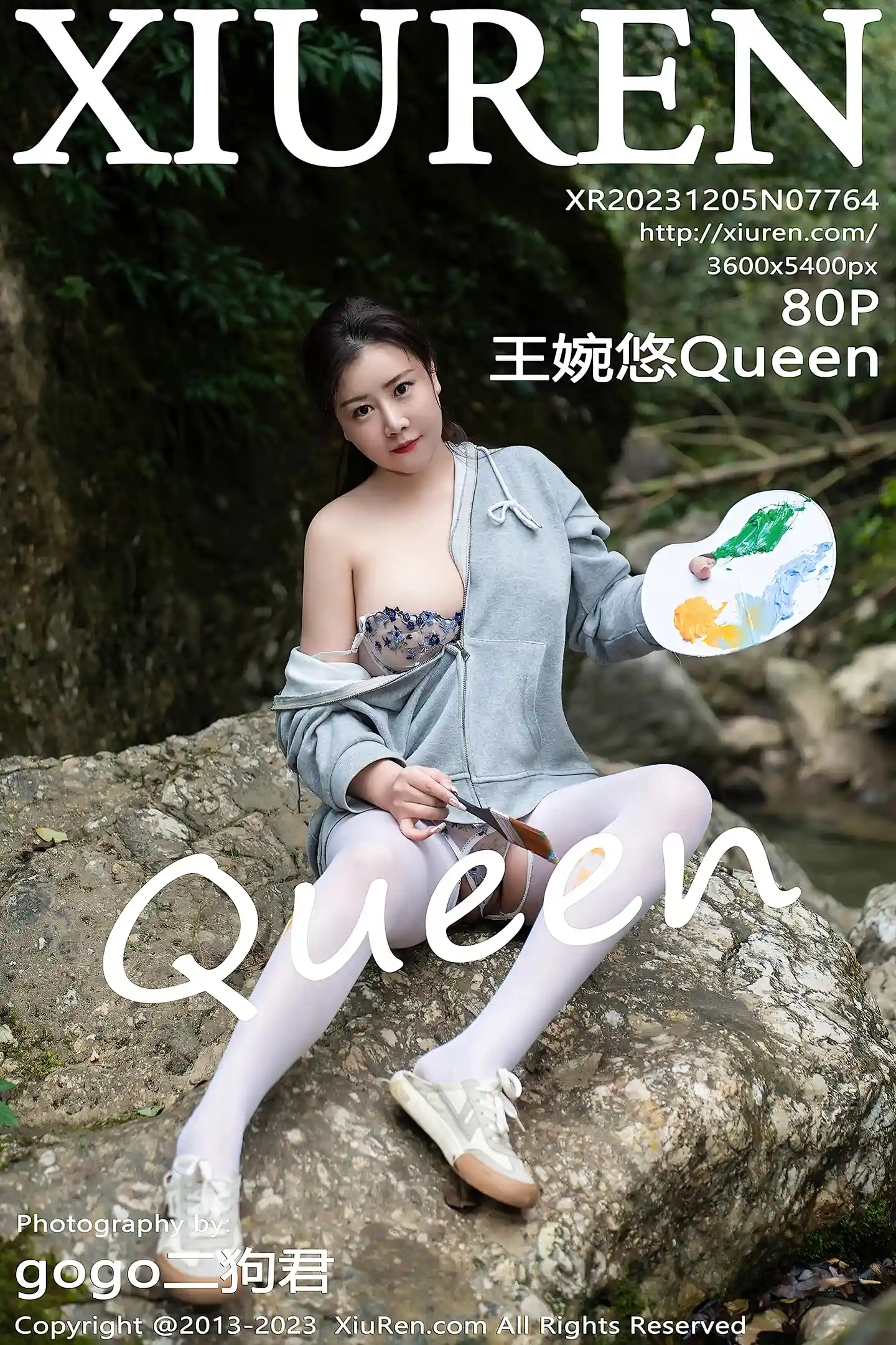 [XiuRen秀人网]No.7764_模特王婉悠Queen性感轻透内衣配超薄白丝秀丰腴身姿诱惑写真80P-秀人网 - XiuRen.Space